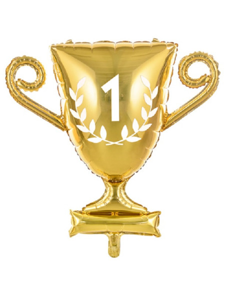 Partyballon Goldene Trophäe - Zubehör Dekoration Geburtstag Sport - Bellefete.ch