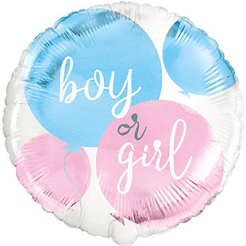 Aluminium Ballon Baby Shower Junge oder Mädchen - Gender Reveal - Geburtsparty Dekoration - Bellefete.ch