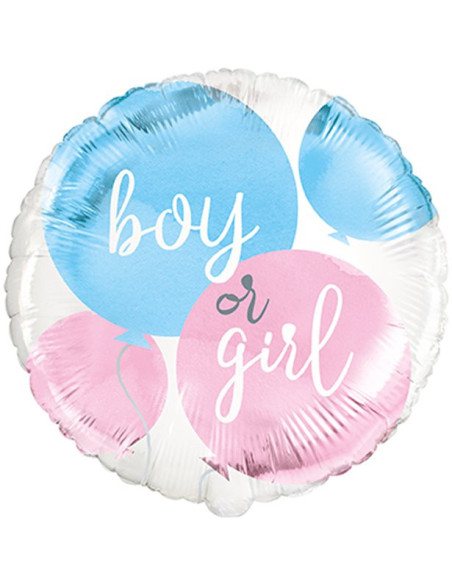 Aluminium Ballon Baby Shower Junge oder Mädchen - Gender Reveal - Geburtsparty Dekoration - Bellefete.ch
