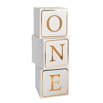 Boxen „One“ – Dekoration zum 1. Geburtstag | BelleFete.ch