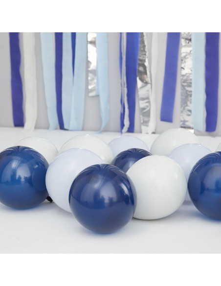 Kit mit 40 Mini-Luftballons Marineblau und Grau - Partyballons - Bellefete.ch Kit mit 40 Mini-Luftballons Marineblau und Grau - Partyballons - Bellefete.ch