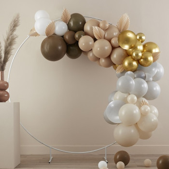 Arco di palloncini Taupe, Marrone e Oro - Decorazione di festa - Palloncini di festa - Bellefete.ch