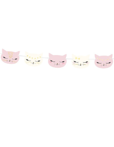 Ghirlanda di gatti rosa