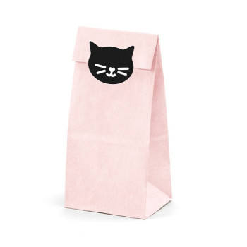 Borse regalo Gatto Rosa e Nero per compleanno bambino, motivi gatto 2