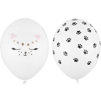 50 Latex-Luftballons zum Thema Katzen - Bunte und lustige Luftballons - Bellefete.ch - Shop Schweiz