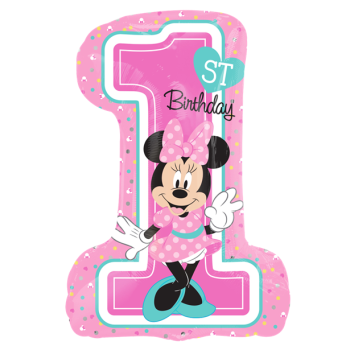 Grande palloncino 1° compleanno Minnie Mouse - Decorazione Compleanno Bambino - Bellefete.ch
