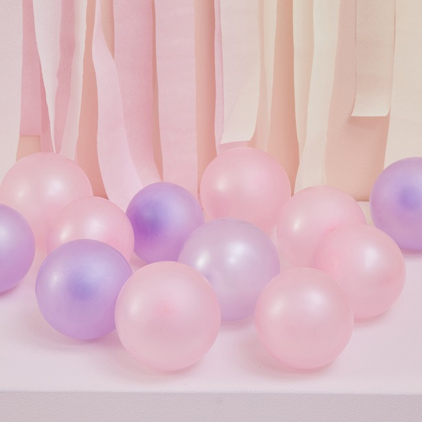 Kit palloncini rosa e lilla