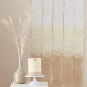 Beige und Braune Seide Papier Party Hintergrund - Party Artikel - Bellefete.ch