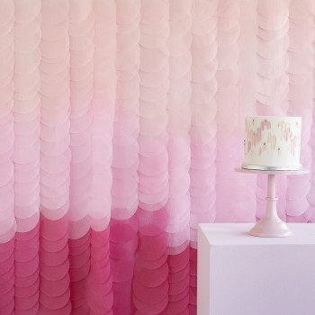 Sfondo per feste in carta velina Rosa Ombra - Decorazione per feste - Svizzera