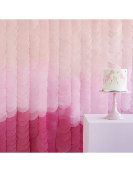 Sfondo per feste in carta velina Rosa Ombra - Decorazione per feste - Svizzera