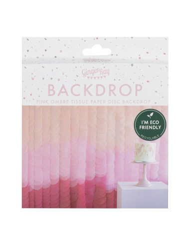 Rosa Ombre Seidenpapier Party-Hintergrund - Party-Hintergrund
