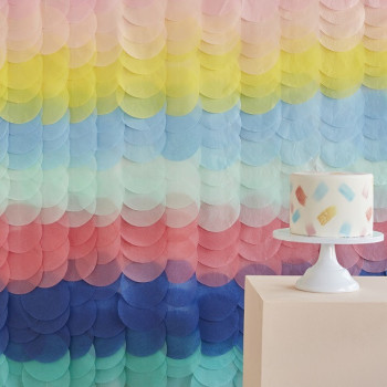 Regenbogen-Party-Hintergrund aus Seidenpapier - Party-Hintergrund - Bellefete.ch