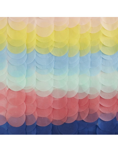 Sfondo per feste in carta velina arcobaleno - Sfondo per feste