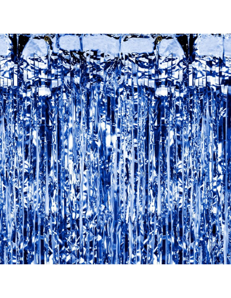 Tenda metallica per feste in blu reale - Decorazione per matrimoni, compleanni e baby shower