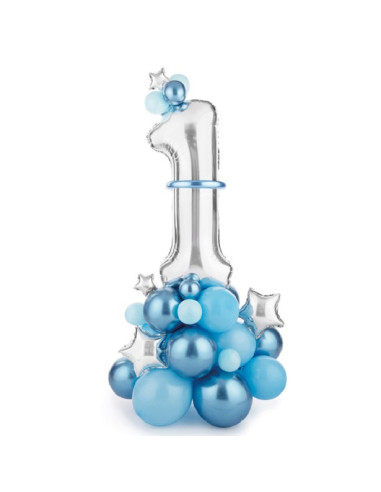 Bouquet di palloncini per “1° Compleanno”