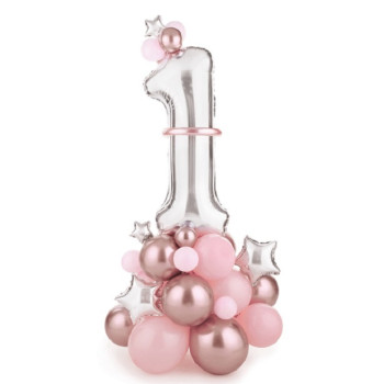 Bouquet di palloncini per il 1° compleanno - Decorazione Baby Party - Bellefete.ch
