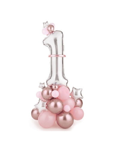 Bouquet di palloncini per il 1° compleanno - Decorazione Baby Party - Bellefete.ch