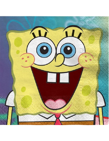 Tovaglioli di compleanno SpongeBob - Decorazione tavola compleanno bambino - Bellefete.ch