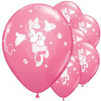 Ballons en latex Minnie Mouse - Bellefete.ch - Suisse - Déco de fête Minnie