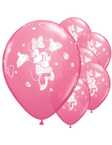 Ballons en latex Minnie Mouse - Bellefete.ch - Suisse - Déco de fête Minnie