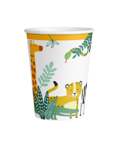 Gobelets d’anniversaire Safari - Vaisselle Enfant | BelleFete.ch