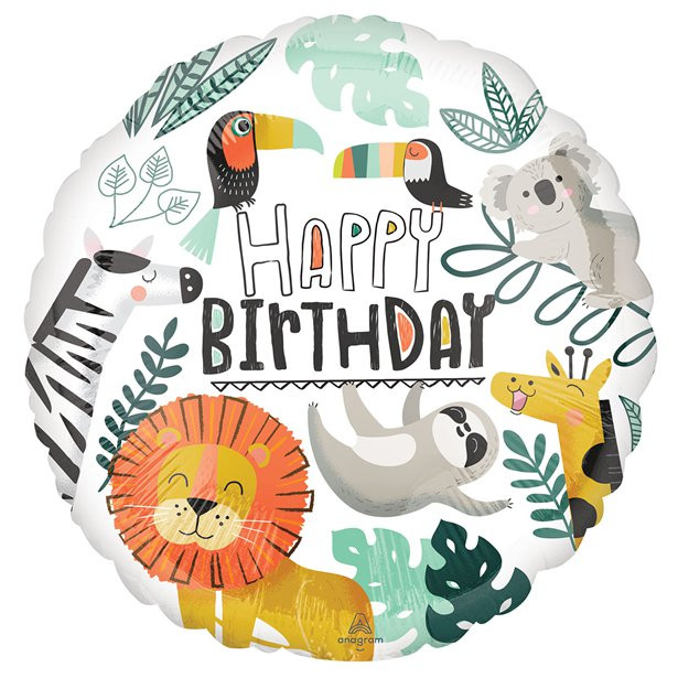 Palloncino Safari “Buon Compleanno”