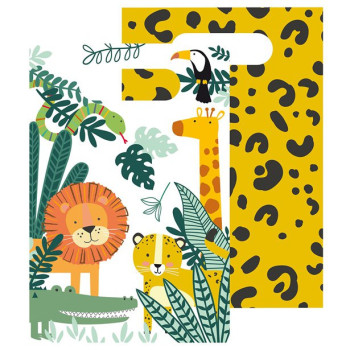 Sacchetti regalo Safari con animali colorati per il compleanno dei bambini, perfetti per sorprese e caramelle