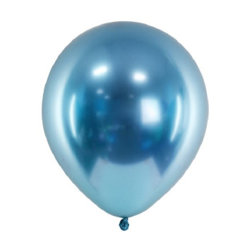 Mini-Ballons mit Spiegeleffekt Blau - 50 Stück - Partyballons - Bellefete.ch