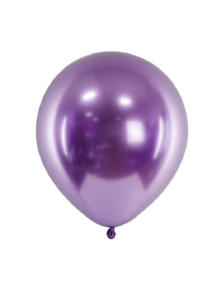 Mini-Ballons mit Spiegeleffekt Lila - 50 Stück - Partyballons - Bellefete.ch