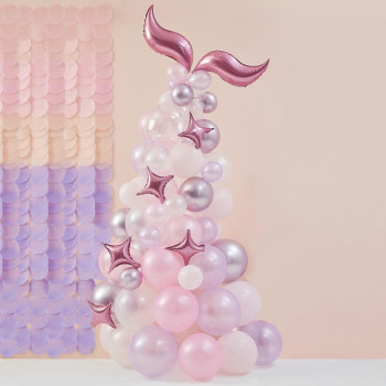 Assiettes sirène iridescentes pour décoration anniversaire fille