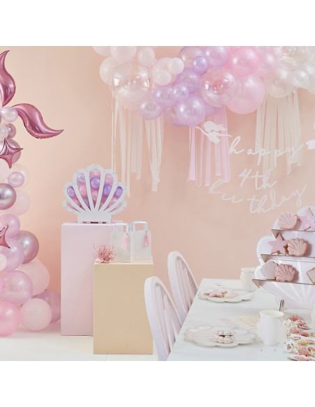 Conchiglia - Sirena - Supporto per palloncini oceanici Conchiglia - Sirena - Supporto per palloncini oceanici