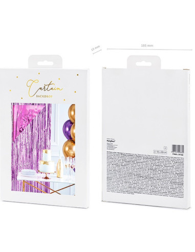 Lila Partyvorhang – Dekorationen für Hochzeiten, Geburtstage und Babypartys
