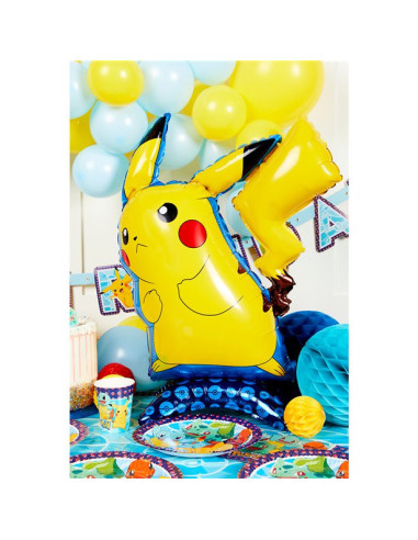 Palloncino per feste a forma di Pikachu in piedi - Decorazione per feste Pokémon
