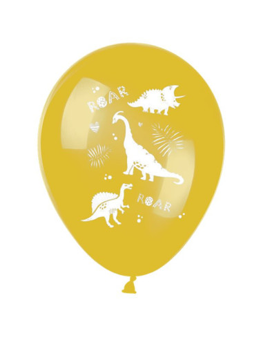 Ballons de fête en latex Dinosaures - Fête Thème Préhistorique