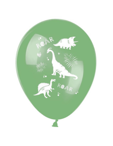 Ballons de fête en latex Dinosaures - Fête Thème Préhistorique