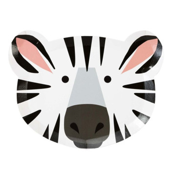 Assiettes de fête en forme de Tigre et Zèbre - Anniversaire enfants - Bellefete.ch 2