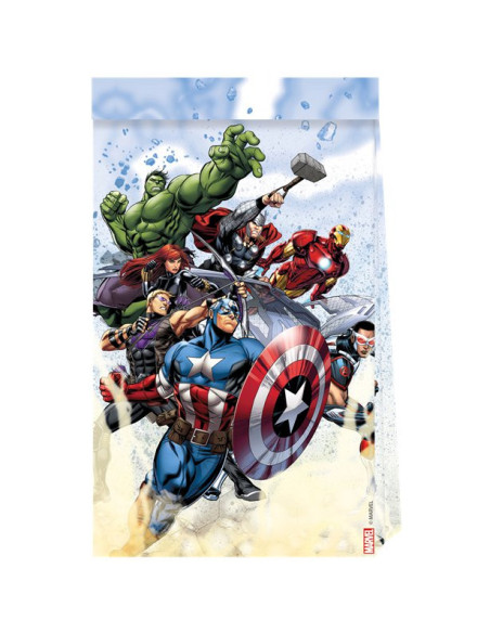 Sacs en papier Avengers - Déco de fête - Cadeau invités - Bellefete.ch - Suisse