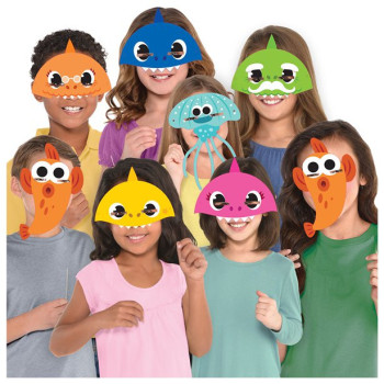 Maschere di compleanno Baby Shark - Decorazioni per feste - Bellefete.ch - Svizzera