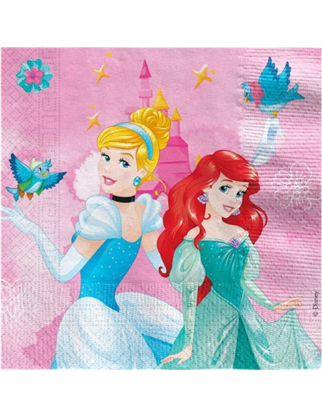 Tovaglioli di compleanno Principesse - Bellefete.ch - Svizzera - Decorazioni per feste Principessa