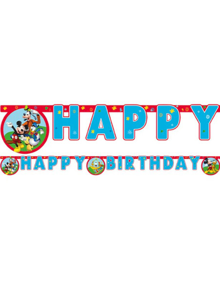 Girlande zum Thema Mickey Mouse Geburtstag - Kinderparty - Bellefete.ch