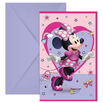 Einladungskarten Minnie Mouse Geburtstag - Kinderparty Disney Thema - Bellefete.ch