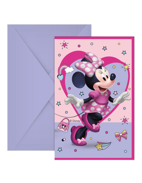 Einladungskarten Minnie Mouse Geburtstag - Kinderparty Disney Thema - Bellefete.ch