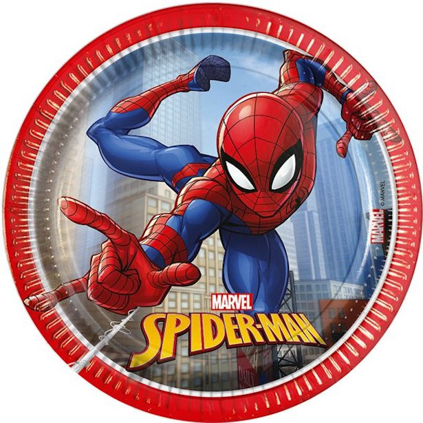 Assiettes d'anniversaire Spiderman
