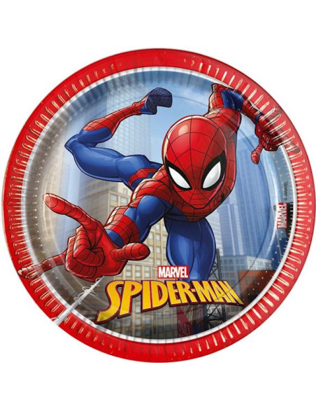 Piatti di compleanno Spiderman - Decorazione di festa per bambini - Bellefete.ch - Svizzera