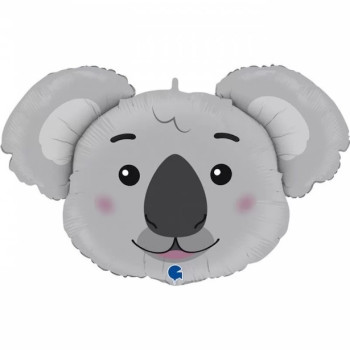 Koala Party Ballon aus Aluminium - Tierballons - Kindergeburtstag - Schweiz