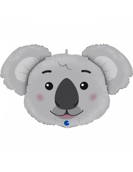 Koala Party Ballon aus Aluminium - Tierballons - Kindergeburtstag - Schweiz