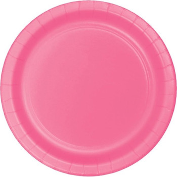 Piatti di cartone Rosa Vif - Decorazione di festa - Bellefete.ch - Svizzera