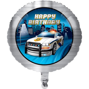 Palloncino di compleanno Polizia - Bellefete.ch - Svizzera - Decorazione di festa Polizia