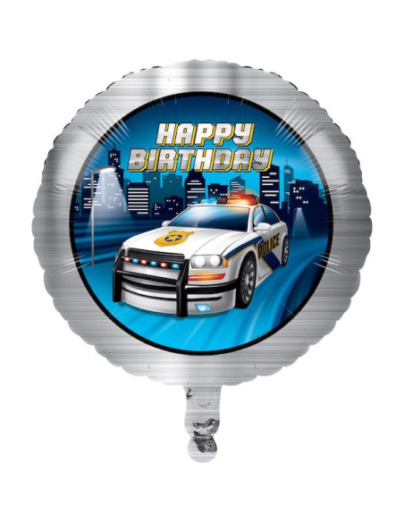 Palloncino di compleanno Polizia - Bellefete.ch - Svizzera - Decorazione di festa Polizia