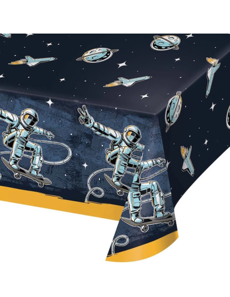 Tischdecke Espace Skater – Dekoration Geburtstag Baby Thema Skate und Raum – Schweizer Shop BelleFete.ch